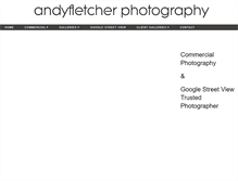 Tablet Screenshot of andyfletcherphotography.com